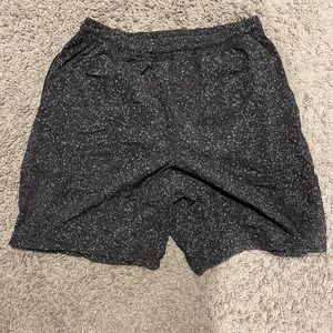 Black spotted Lululemon Medium Shorts